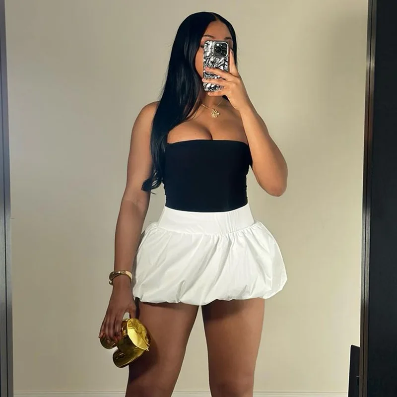 2024 summer women's new solid color Bubble bubble skirt high waist ultra short skirt
2024 summer women's new solid color Bubble bubble skirt high waist ultra short skirt