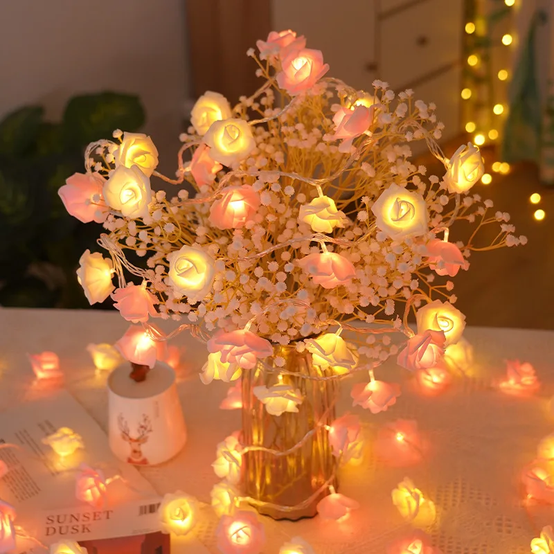 3M 20 LED Rose String Lights Battery Operated Flower Garland Fairy Lights Valentine Wedding Birthday Party Decoration Lights
3M 20 LED Rose String Lights Battery Operated Flower Garland Fairy Lights Valentine Wedding Birthday Party Decoration Lights
