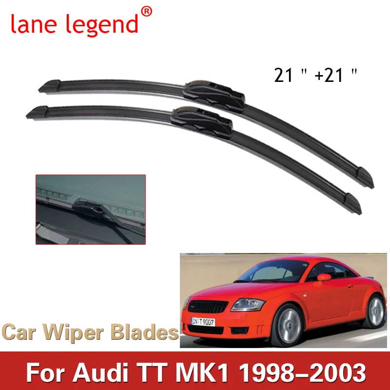 Car Wiper Blade For AUDI TT MK1 21"+21" 1998-2003 Auto Windscreen Windshield Wipers Blades Window Wash Fit U Hook Arms
Car Wiper Blade For AUDI TT MK1 21"+21" 1998-2003 Auto Windscreen Windshield Wipers Blades Window Wash Fit U Hook Arms