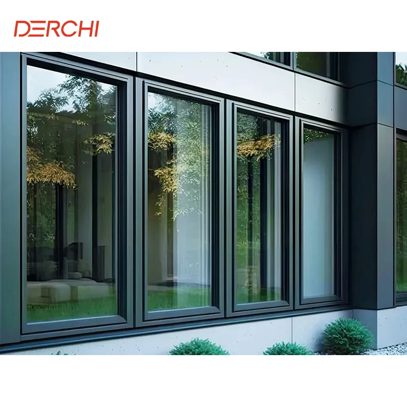 DERCHI Chian Aluminum Frame Double Glazed Casement Windows for Home Casement Window and Door
DERCHI Chian Aluminum Frame Double Glazed Casement Windows for Home Casement Window and Door