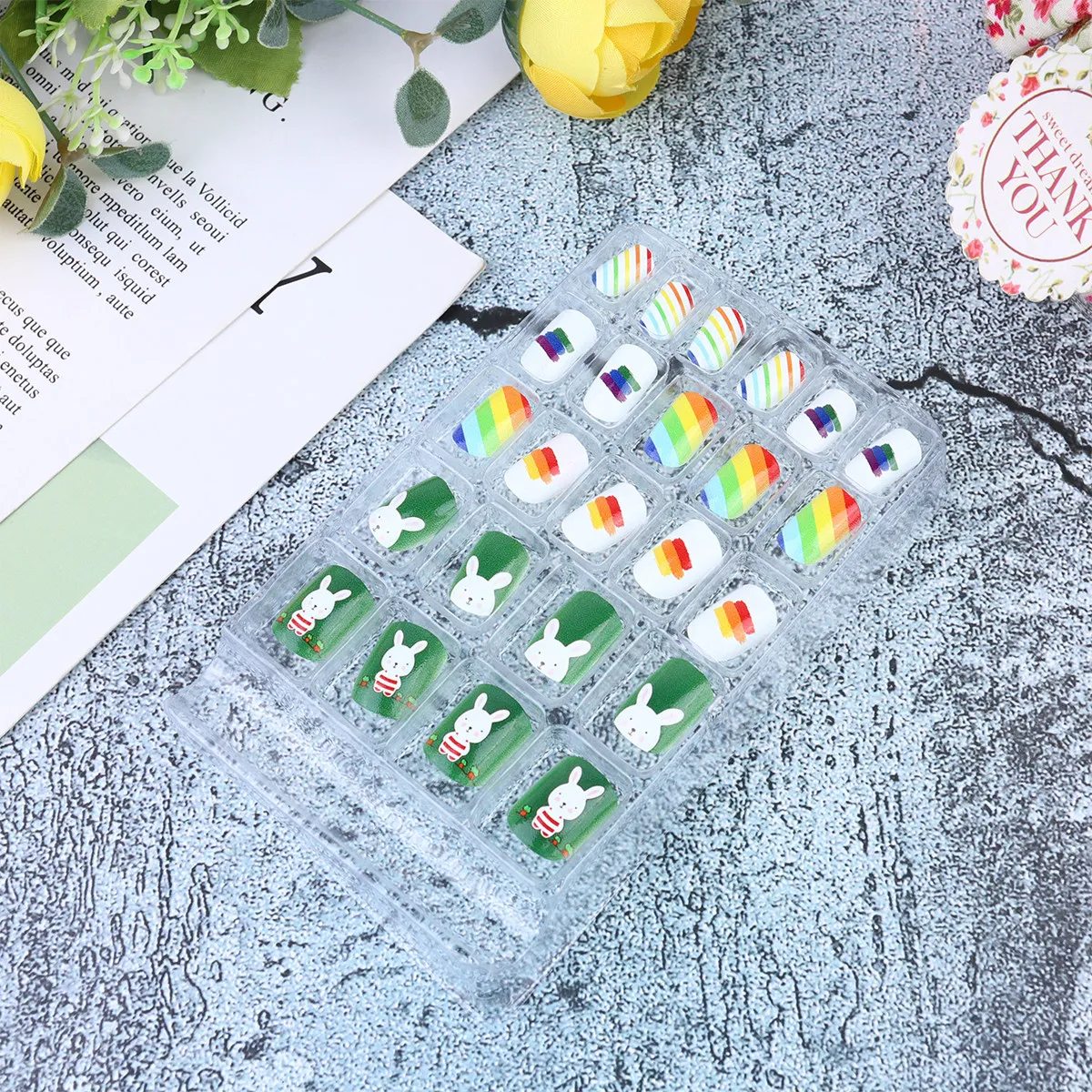 24pcs 3 Boxes Eco Friendly Children Fake Nails Lovely Animal Design Party Durable Natural Nail Art Supplies Gifts
24pcs 3 Boxes Eco Friendly Children Fake Nails Lovely Animal Design Party Durable Natural Nail Art Supplies Gifts