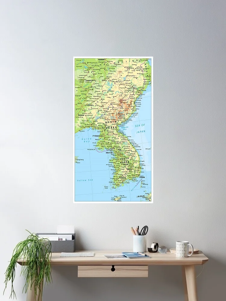 Map South Korea, Print Art Canvas Poster, For Living Room Decor, Home Wall Picture
Map South Korea, Print Art Canvas Poster, For Living Room Decor, Home Wall Picture