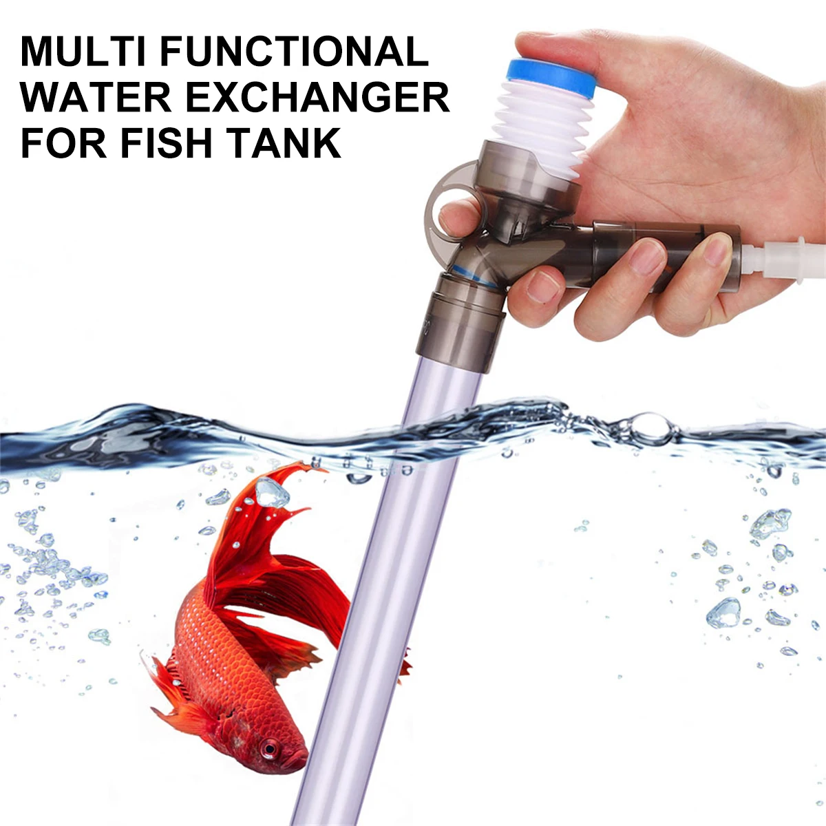 Aquariums Manual Water Exchanger Multifunctional Fish Tanks Cleaning Tools Sand Wash Press Type Fish Tank Water Exchanger
Aquariums Manual Water Exchanger Multifunctional Fish Tanks Cleaning Tools Sand Wash Press Type Fish Tank Water Exchanger