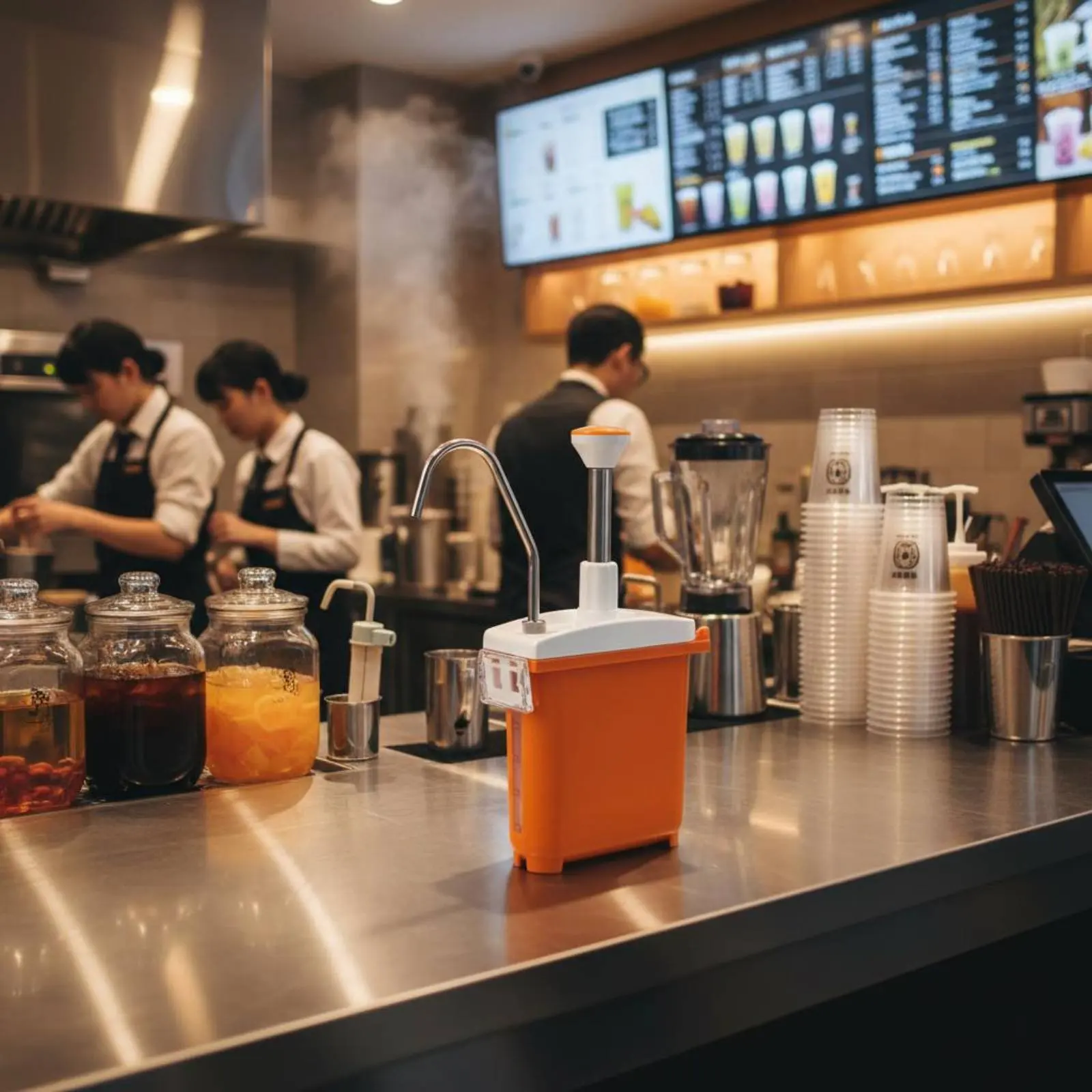 Large Capacity Syrup Pump Easy to Press Beverage Syrup Pump Food Service Supply for Tea Shop Owners
Large Capacity Syrup Pump Easy to Press Beverage Syrup Pump Food Service Supply for Tea Shop Owners
