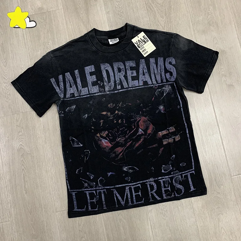 Summer Streetwear Cracked Graphics Print Valley T Shirt Top Quality Cotton Vintage Washed Black Tee Oversized Vale T-Shirt Men
Summer Streetwear Cracked Graphics Print Valley T Shirt Top Quality Cotton Vintage Washed Black Tee Oversized Vale T-Shirt Men