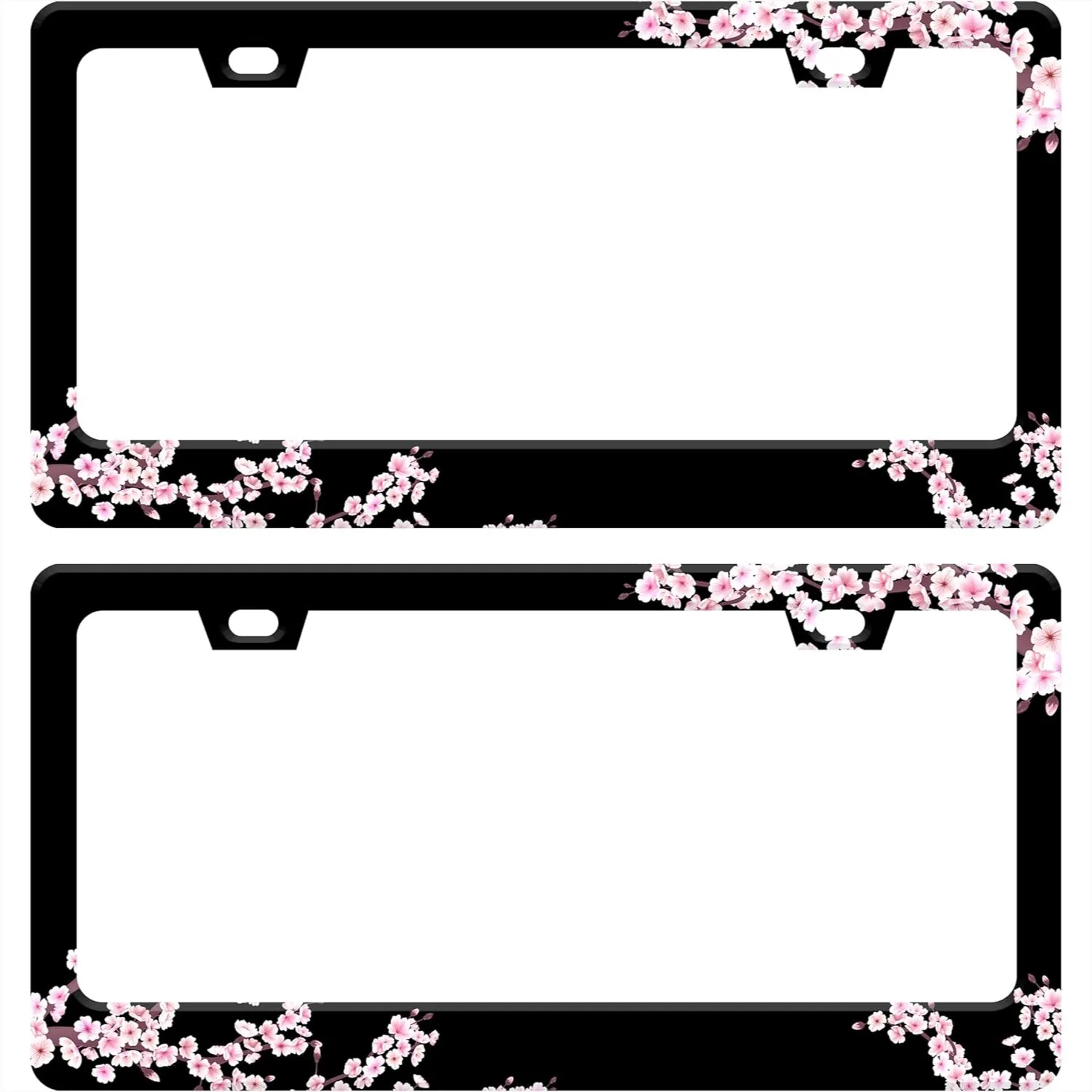 Stainless Steel License Plate Frame with Cherry Blossom Design, Fits US Standard Plates, Easy Install
Stainless Steel License Plate Frame with Cherry Blossom Design, Fits US Standard Plates, Easy Install