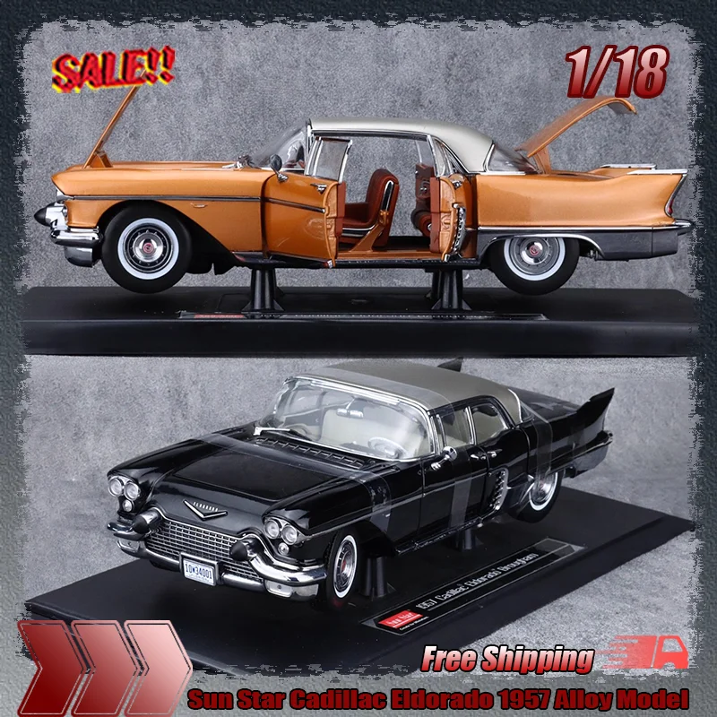 Новинка в наличии Sun Star 1:18 Cadillac Eldorado 1957 года, имитация сплава, миниатюрная литая модель, коллекция игрушек на заказ, подарочный орнамент
Новинка в наличии Sun Star 1:18 Cadillac Eldorado 1957 года, имитация сплава, миниатюрная литая модель, коллекция игрушек на заказ, подарочный орнамент