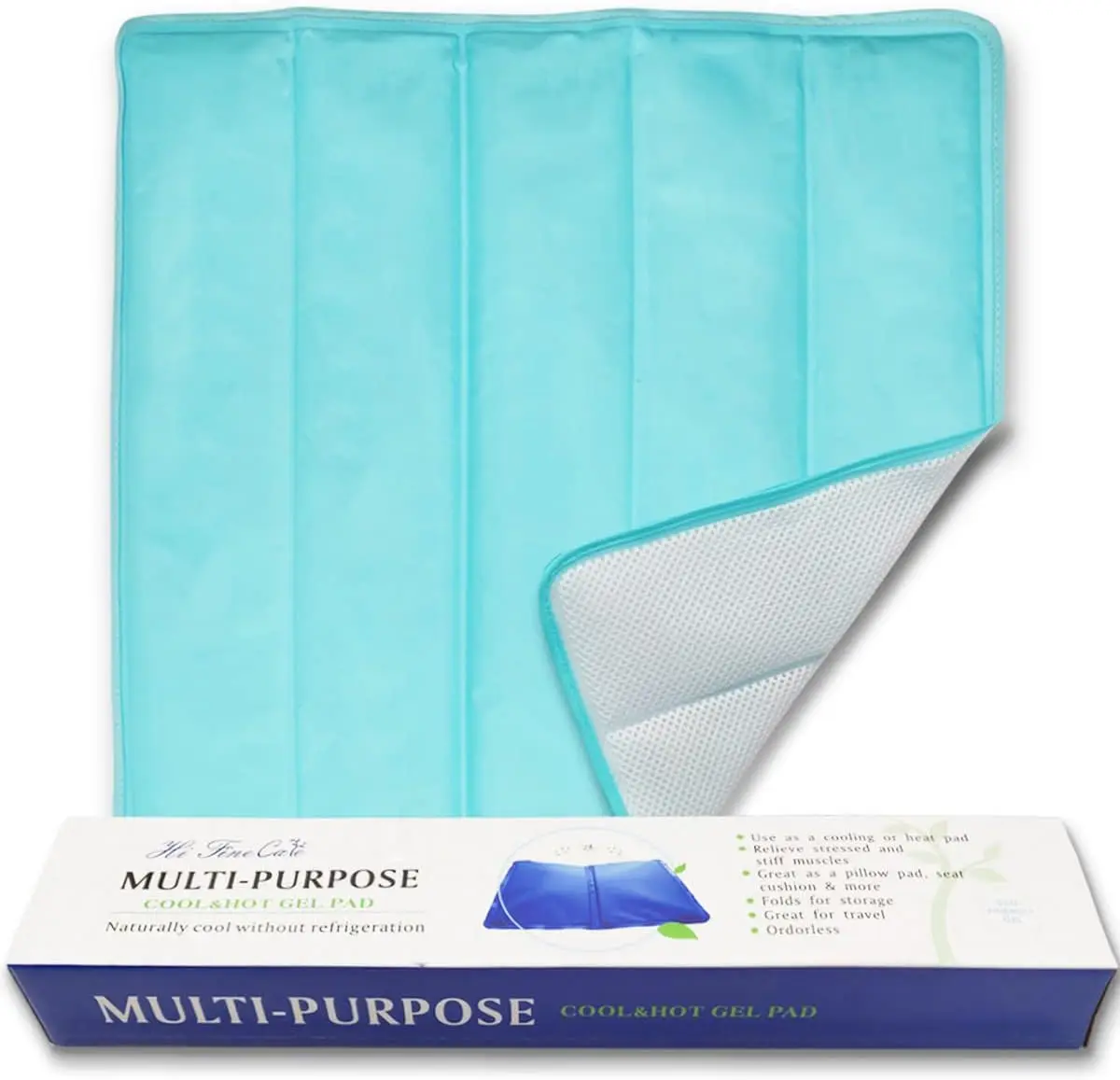 Gel Ice Cooling Mat 18x18in for Pain Relief, Hot & Cold Therapy, Back Shoulder Knee
Gel Ice Cooling Mat 18x18in for Pain Relief, Hot & Cold Therapy, Back Shoulder Knee