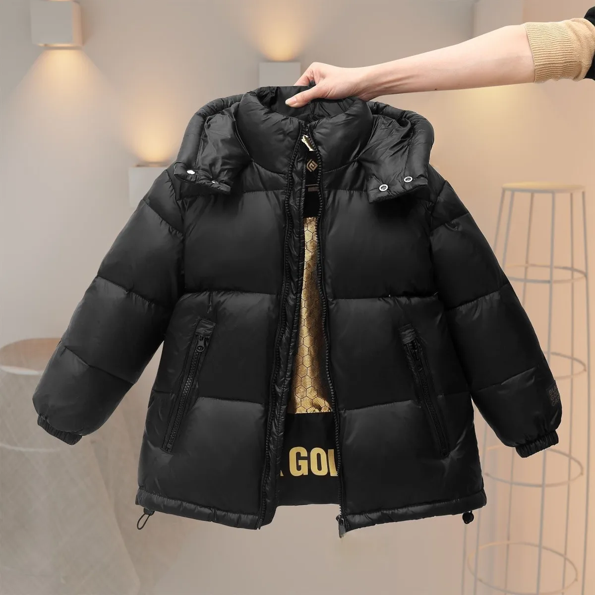 Children's Cotton Jacket Winter New Boys and Girls' Thick Western Style Warm Hooded Coat Teen Parka 110-170cm
Children's Cotton Jacket Winter New Boys and Girls' Thick Western Style Warm Hooded Coat Teen Parka 110-170cm