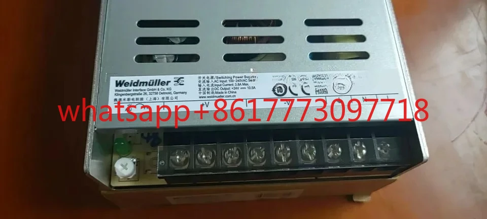 Weidmuller PRO PM 250W 24V 10.5A Switching Power Supply DC Flat Panel Power Supply 266020292
Weidmuller PRO PM 250W 24V 10.5A Switching Power Supply DC Flat Panel Power Supply 266020292