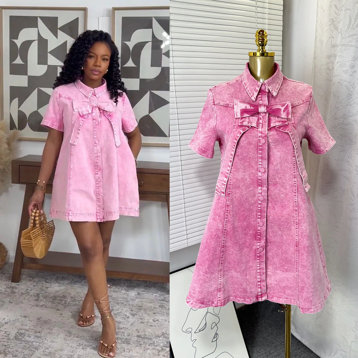 Dress Women Mid Length Dresses A Line Vestidos Y2k Streetwear Short Sleeve Bow Sweet Elegant Splice Party Night Work 2026
Dress Women Mid Length Dresses A Line Vestidos Y2k Streetwear Short Sleeve Bow Sweet Elegant Splice Party Night Work 2026