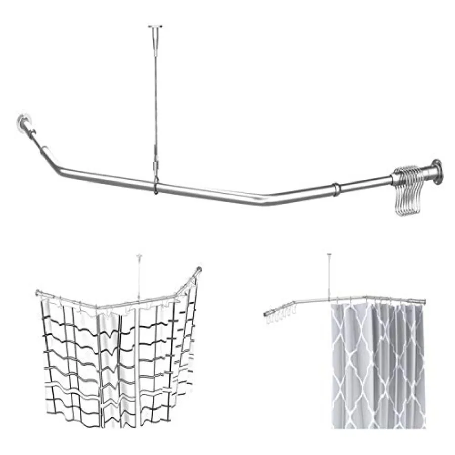 Corner Shower Curin Rod - 304 Sinlewi Ceilinportfor Baroom Batub CloinStore Private Spe 24 "x 24" x 24"
Corner Shower Curin Rod - 304 Sinlewi Ceilinportfor Baroom Batub CloinStore Private Spe 24 "x 24" x 24"