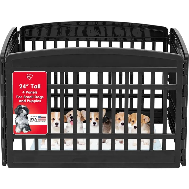 IRIS USA 24" 4-Panel Puppy Playpen, 35 x 35 x 24, Dog Playpen, Dog Play Pen Indoors, Pet Fence, Puppies/Small Dogs, Black
IRIS USA 24" 4-Panel Puppy Playpen, 35 x 35 x 24, Dog Playpen, Dog Play Pen Indoors, Pet Fence, Puppies/Small Dogs, Black