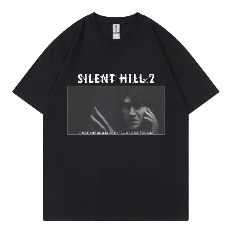 Horror Game Silent Hill 2 Print T Shirt Men's Women's Fashion Vintage Short Sleeve T-shirt Summer 100% Cotton Oversized T-shirts
Horror Game Silent Hill 2 Print T Shirt Men's Women's Fashion Vintage Short Sleeve T-shirt Summer 100% Cotton Oversized T-shirts