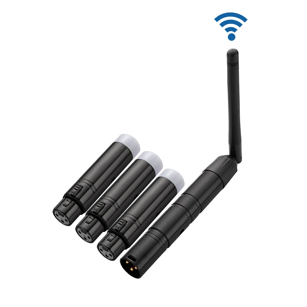 Wireless DMX512 Controller XLR Transmitter Receiver for Disco DJ Party Bar Stage PAR Moving Head Laser Light Control
Wireless DMX512 Controller XLR Transmitter Receiver for Disco DJ Party Bar Stage PAR Moving Head Laser Light Control