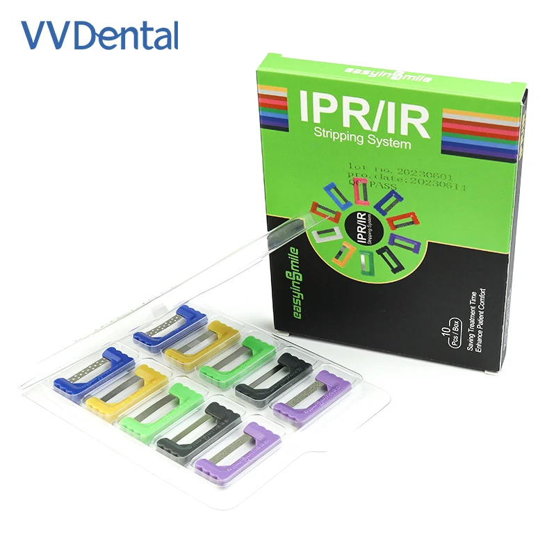 10Pcs/box Orthodontic Interproximal Strips Enamel Reduction Polishing Strips Dental IPR Stripping Kit Serrated Saw for Dentist
10Pcs/box Orthodontic Interproximal Strips Enamel Reduction Polishing Strips Dental IPR Stripping Kit Serrated Saw for Dentist