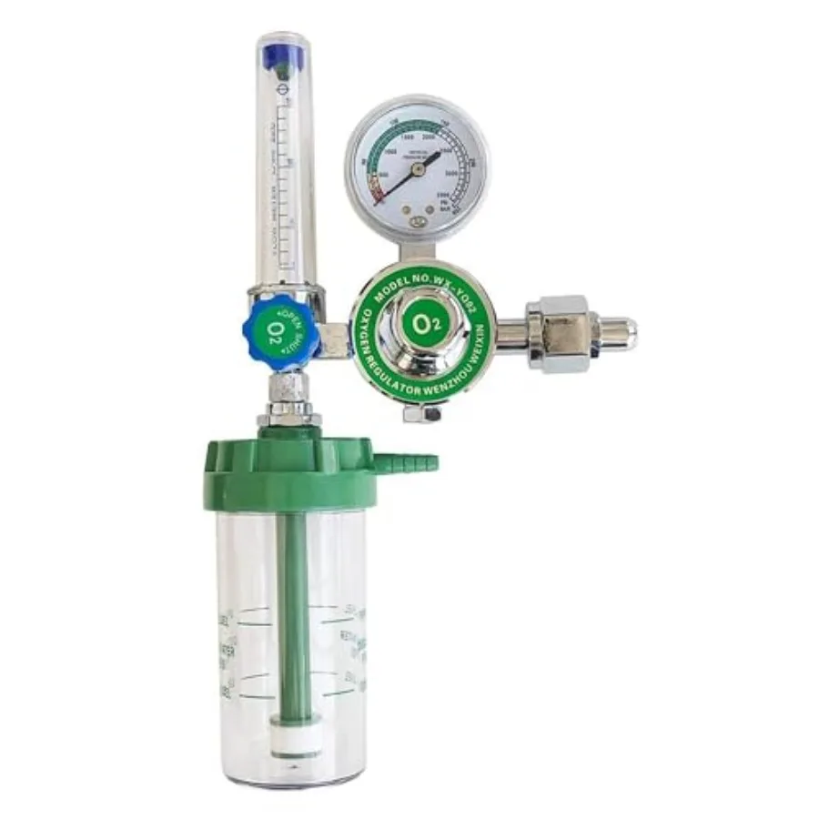 WX-YQ02 Oxygen Pressure Gas Regulator Inhaler O2 Pressure Reducer Oxygen Gauge Flow MeterBuoy Type Female Thread and Tube
WX-YQ02 Oxygen Pressure Gas Regulator Inhaler O2 Pressure Reducer Oxygen Gauge Flow MeterBuoy Type Female Thread and Tube