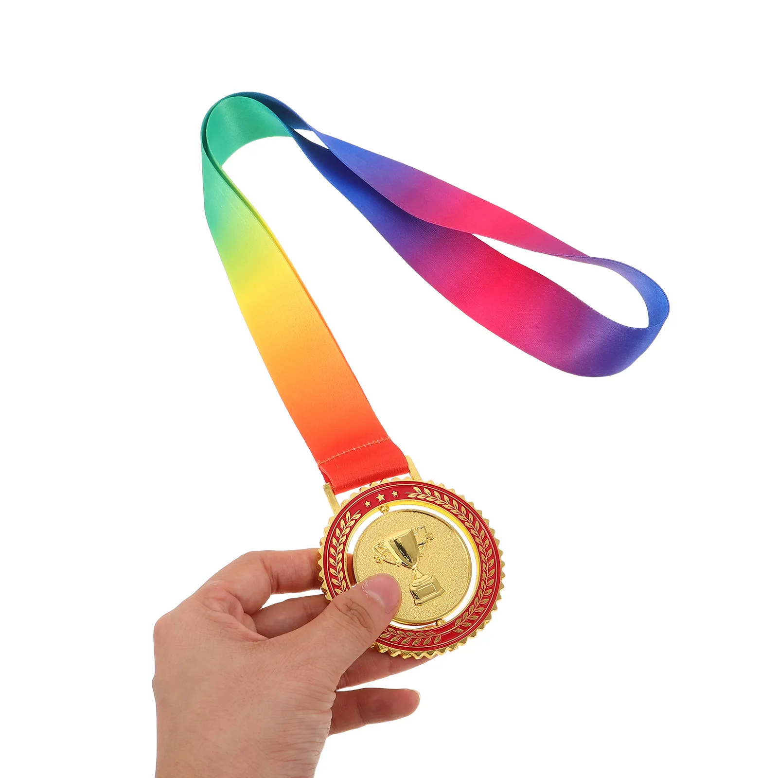 Sports Medal Rotatable Award Multi-Sport Team Trophy Ribbon Soccer Basketball Cycling Baseball School Competition
Sports Medal Rotatable Award Multi-Sport Team Trophy Ribbon Soccer Basketball Cycling Baseball School Competition