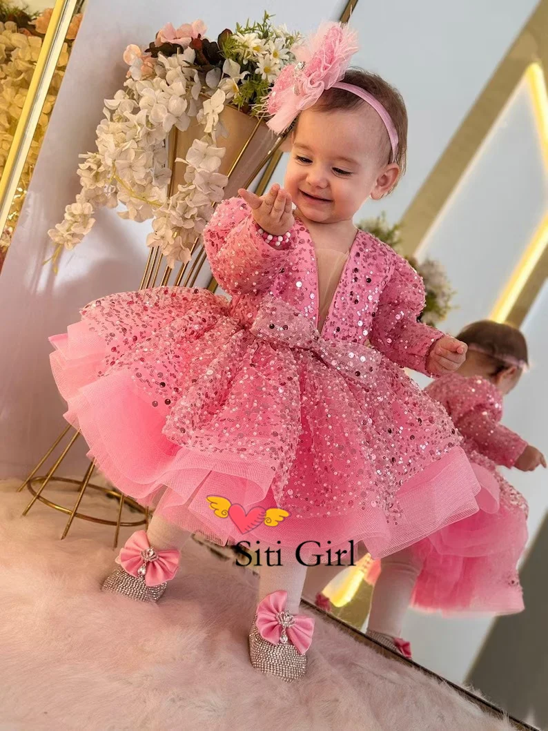 Pink Princess Baby Dress Flower Girl Dress Baby Girl Pageant Dress First Birthday Party Dress Tulle Dress Toddler Girl Dress
Pink Princess Baby Dress Flower Girl Dress Baby Girl Pageant Dress First Birthday Party Dress Tulle Dress Toddler Girl Dress