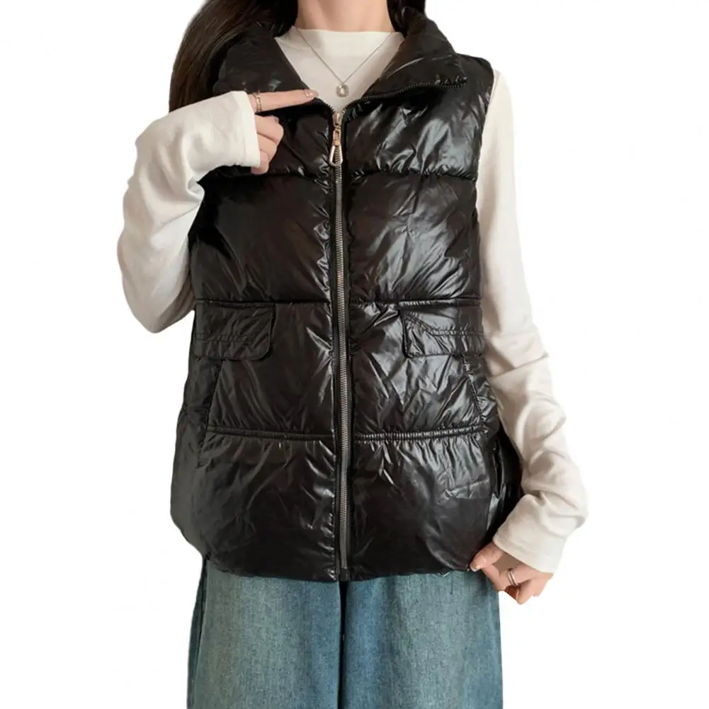 Solid Color Vest Thick Padded Vest Thickened Padded Women's Winter Vest Windproof Heat Retention Plus Size Sleeveless Lapel
Solid Color Vest Thick Padded Vest Thickened Padded Women's Winter Vest Windproof Heat Retention Plus Size Sleeveless Lapel