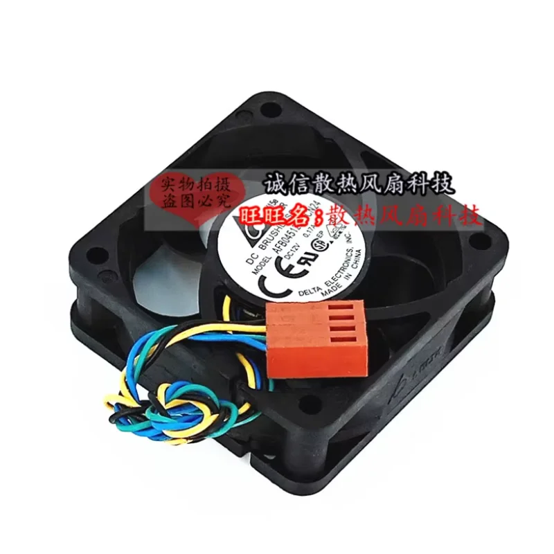Delta Electronics AFB04512HB CN24 DC 12V 0.17A 45x45x15mm 4-Wire Server Cooling Fan
Delta Electronics AFB04512HB CN24 DC 12V 0.17A 45x45x15mm 4-Wire Server Cooling Fan