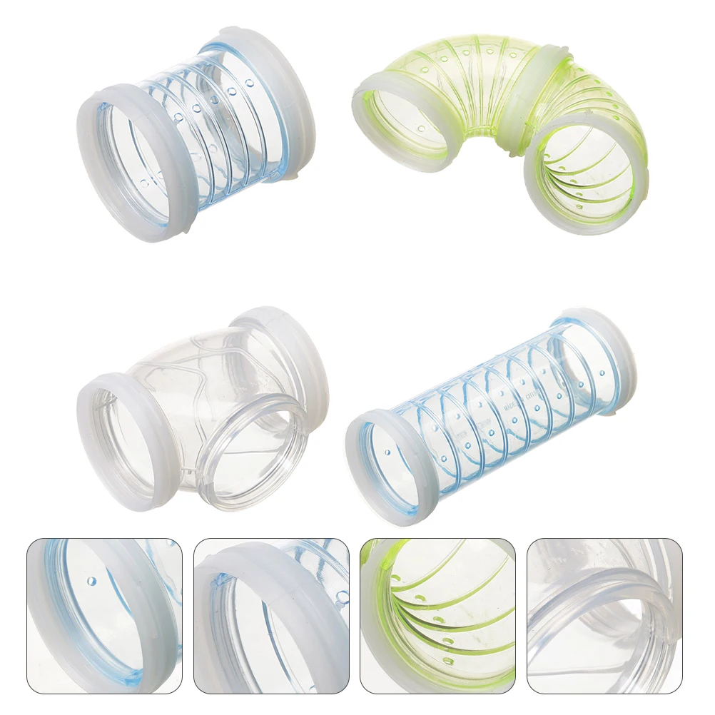4 Pcs DIY Hamster Maze Pipes Assorted Plastic External Pet Tunnel Toys Travel Durable Fun Labyrinth Playground
4 Pcs DIY Hamster Maze Pipes Assorted Plastic External Pet Tunnel Toys Travel Durable Fun Labyrinth Playground