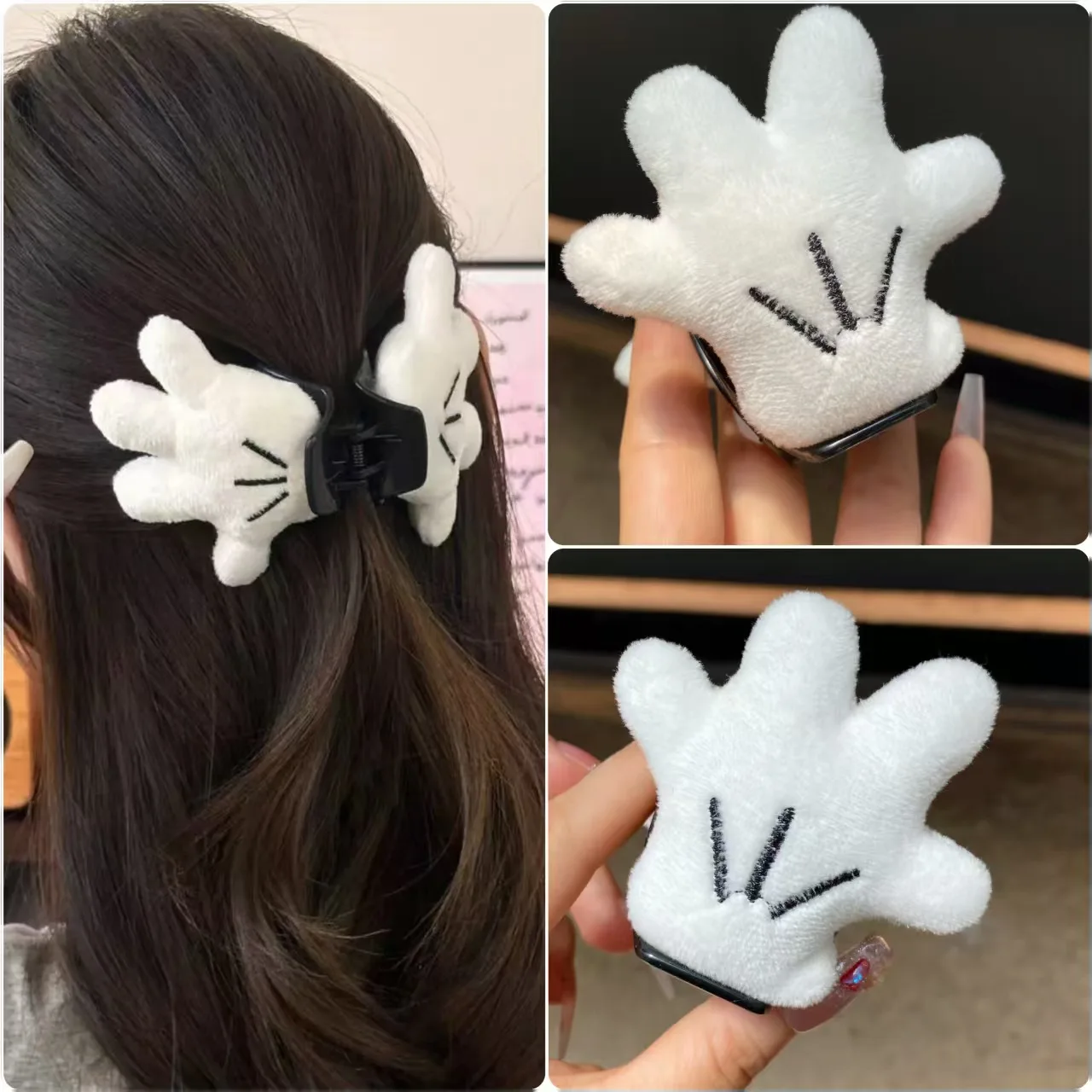 Ins Style Women's Cartoon Mickey Palm Gripper Cute Mickey Small Hand Gripper 3D Doll Hair Clip Mickey Palm Gripper Girls Gift
Ins Style Women's Cartoon Mickey Palm Gripper Cute Mickey Small Hand Gripper 3D Doll Hair Clip Mickey Palm Gripper Girls Gift
