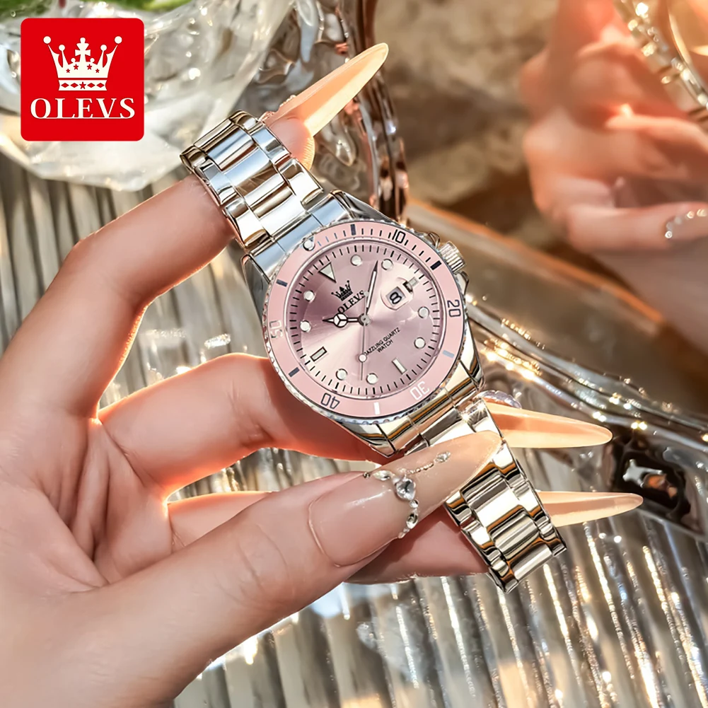 Роскошные кварцевые женские часы OLEVS, водонепроницаемые, со стальным ремешком, светящиеся, оригинальные часы лучшего бренда для женщин, элегантные женские часы
Роскошные кварцевые женские часы OLEVS, водонепроницаемые, со стальным ремешком, светящиеся, оригинальные часы лучшего бренда для женщин, элегантные женские часы