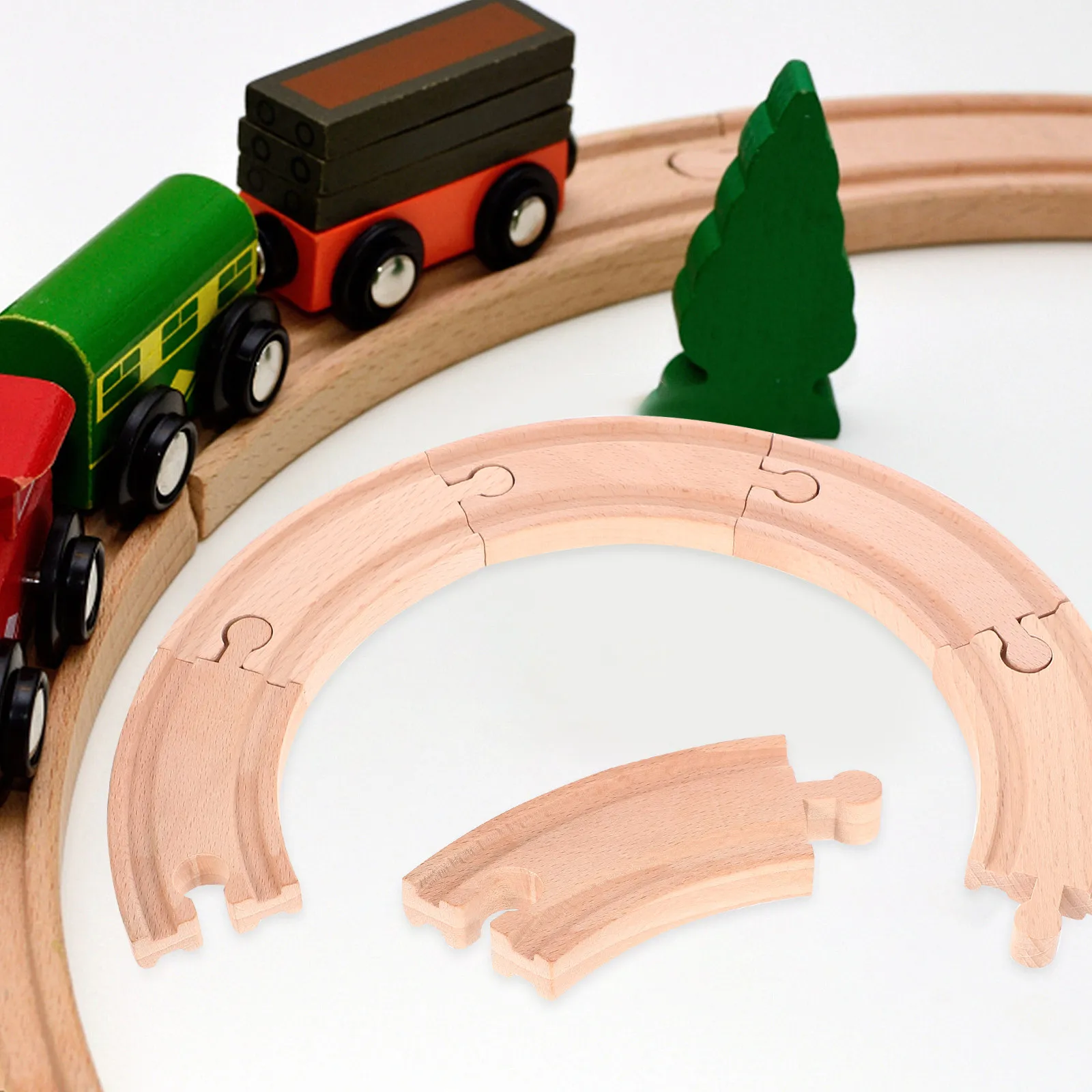 6Pcs Wooden Train Track Pieces Train Track for Imaginative Play Educational Cognitive Development Kids Activity
6Pcs Wooden Train Track Pieces Train Track for Imaginative Play Educational Cognitive Development Kids Activity