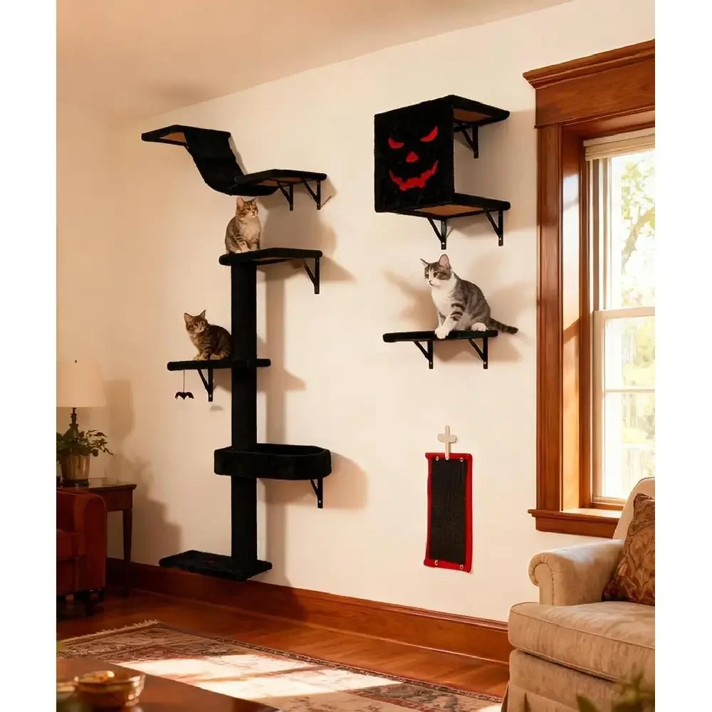 Compact Multi-Level Cat Tree for Indoor Scratching and Play in Black & RedTime-limited
Compact Multi-Level Cat Tree for Indoor Scratching and Play in Black & RedTime-limited