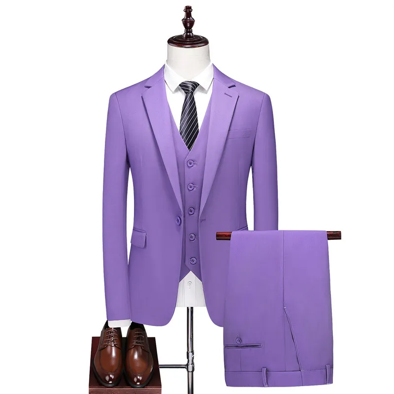 13 Colors ( Jacket + Vest + Pants ) Men's 3 Piece Suit Set Slim Fit Formal Blazer Waistcoat Trousers for Wedding Business Office
13 Colors ( Jacket + Vest + Pants ) Men's 3 Piece Suit Set Slim Fit Formal Blazer Waistcoat Trousers for Wedding Business Office