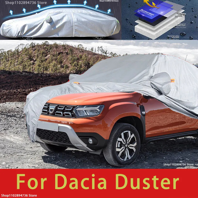 For Dacia Duster Exterior Car Cover Outdoor Protection Full Car Covers Snow Cover Sunshade Waterproof Dustproof Car accessories
For Dacia Duster Exterior Car Cover Outdoor Protection Full Car Covers Snow Cover Sunshade Waterproof Dustproof Car accessories