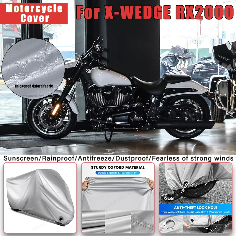 Чехол для мотоцикла X-WEDGE RX2000 без ушей - защита всего тела на открытом воздухе, водонепроницаемые пылезащитные солнцезащитные аксессуары
Чехол для мотоцикла X-WEDGE RX2000 без ушей - защита всего тела на открытом воздухе, водонепроницаемые пылезащитные солнцезащитные аксессуары