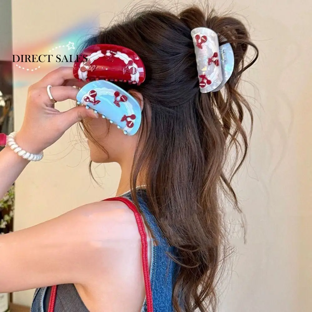 Fashion Acetate Cherry Shark Clip Korean Style Sweet Acetic Acid Hair Claw Elegant Trendy Geometry Hair Crab Clip Headwear
Fashion Acetate Cherry Shark Clip Korean Style Sweet Acetic Acid Hair Claw Elegant Trendy Geometry Hair Crab Clip Headwear