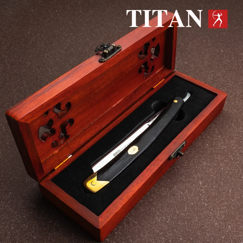 titan shaving razor straight razor wooden handle stainless blade barber tool
titan shaving razor straight razor wooden handle stainless blade barber tool