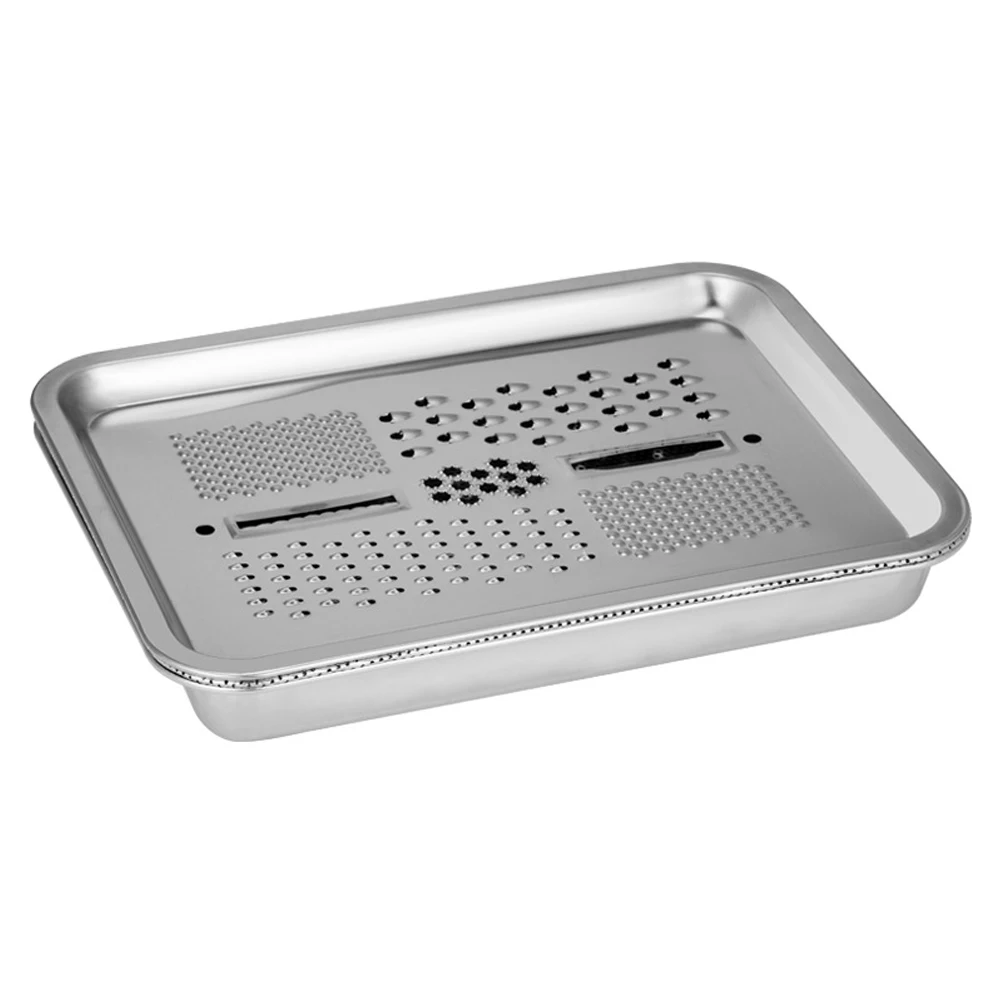 3 pcs Stainless Steel Cutting Plate Safe Kitchen Gadgets Chopping Tool Oil Draining Grater Tray Easy Clean Practical Use
3 pcs Stainless Steel Cutting Plate Safe Kitchen Gadgets Chopping Tool Oil Draining Grater Tray Easy Clean Practical Use