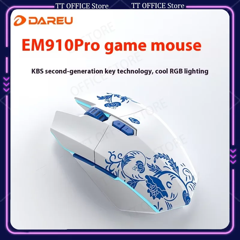 Dareu EM910pro Wireless Mouse Gaming Laptop Office Rechargeable Unlimited Mouse Lightweight Low Latency Mic
Dareu EM910pro Wireless Mouse Gaming Laptop Office Rechargeable Unlimited Mouse Lightweight Low Latency Mic
