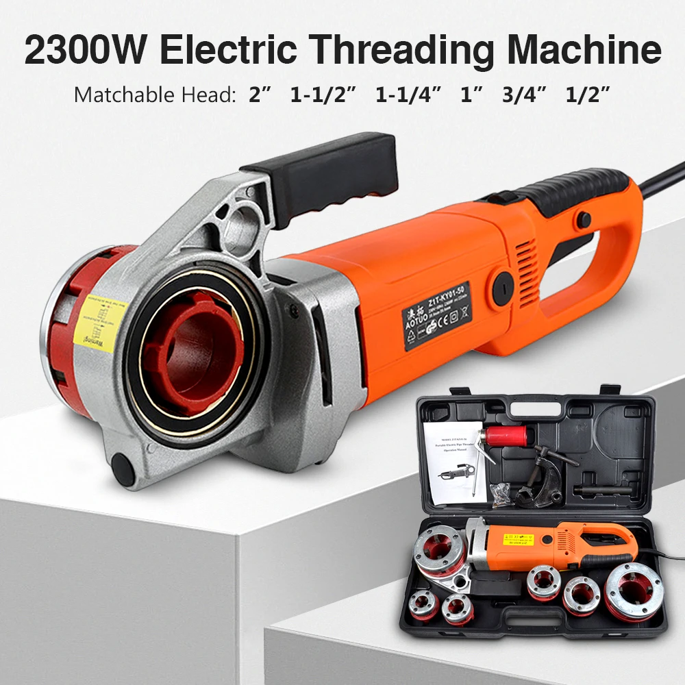 2300W Handheld Electric Threading Machine 220V Twisted Hinge Galvanized Pipe Threading Machine Electric Sleeve Machines for Home
2300W Handheld Electric Threading Machine 220V Twisted Hinge Galvanized Pipe Threading Machine Electric Sleeve Machines for Home