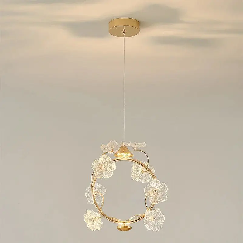 Nordic light luxury crystal petal led chandelier modern minimalist creative French bedroom study bar bedside chandelier
Nordic light luxury crystal petal led chandelier modern minimalist creative French bedroom study bar bedside chandelier