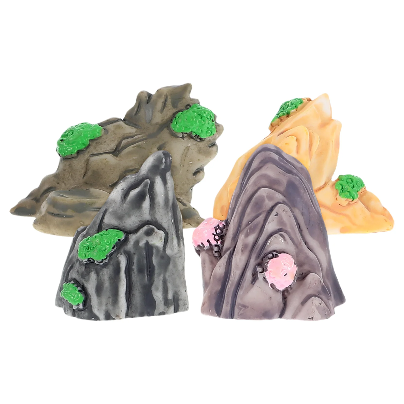 4pcs Resin Rockery Decorations Realistic Design Micro Landscape Gardening Ornaments Miniature Mountain Diorama Aquarium
4pcs Resin Rockery Decorations Realistic Design Micro Landscape Gardening Ornaments Miniature Mountain Diorama Aquarium