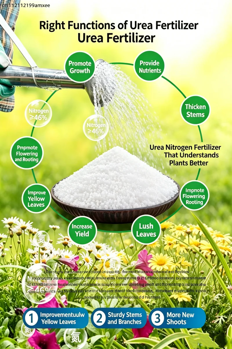 Top Quality Urea Nitrogen Fertilizer High Efficiency Fast Growth Plant Fertilizer for Garden Farm Crops
Top Quality Urea Nitrogen Fertilizer High Efficiency Fast Growth Plant Fertilizer for Garden Farm Crops