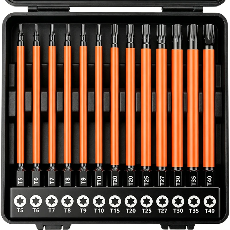 75/100/150mm Torx Screwdriver Bits Strong Magnetism S2 Alloy Steel Extension Rod Bit Magnetic Screw Driver Electric Drilling Set
75/100/150mm Torx Screwdriver Bits Strong Magnetism S2 Alloy Steel Extension Rod Bit Magnetic Screw Driver Electric Drilling Set