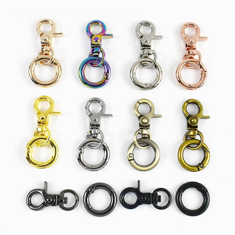 Meetee 5/8/10Sets Backpack Metal Buckle Keychain Clasp Key Hook O Ring+Rotating Lobster Buckles Spring Hooks DIY Bag Accessories
Meetee 5/8/10Sets Backpack Metal Buckle Keychain Clasp Key Hook O Ring+Rotating Lobster Buckles Spring Hooks DIY Bag Accessories