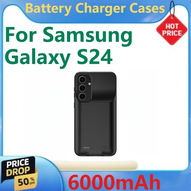 For Samsung Galaxy S24 Extended Battery Pack Charging Cover Brand New High Quality Power Bank 6000mAh Battery Charger Case
For Samsung Galaxy S24 Extended Battery Pack Charging Cover Brand New High Quality Power Bank 6000mAh Battery Charger Case