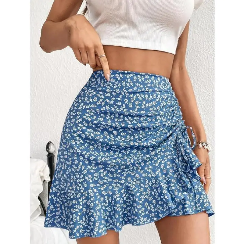 Ele Floral Print Skirt for Women with Pleats Cross-Border New Sle Casual Sport Suit Seven Sve T-irt ort Pants
Ele Floral Print Skirt for Women with Pleats Cross-Border New Sle Casual Sport Suit Seven Sve T-irt ort Pants