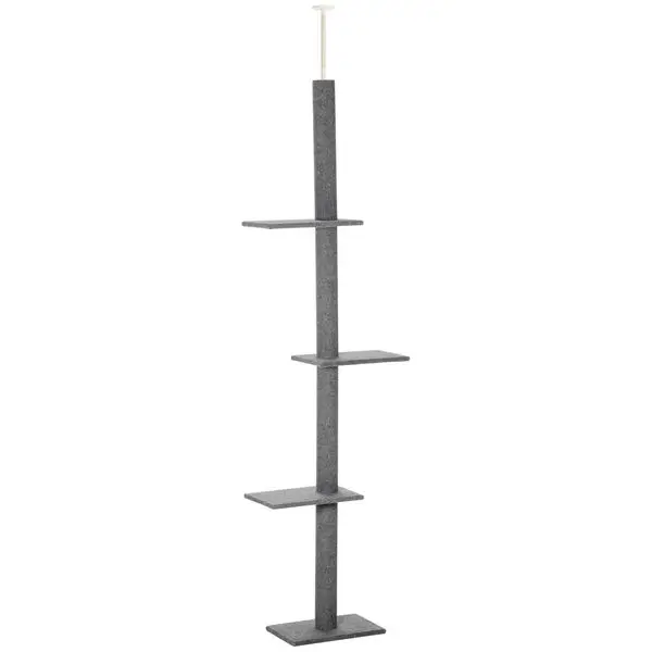 PawHut Floor-to-Ceiling Cat Tree Cat Climbing Tower with Sisal-Covered Scratching Posts Natural Cat Tree Activity Center for kit
PawHut Floor-to-Ceiling Cat Tree Cat Climbing Tower with Sisal-Covered Scratching Posts Natural Cat Tree Activity Center for kit