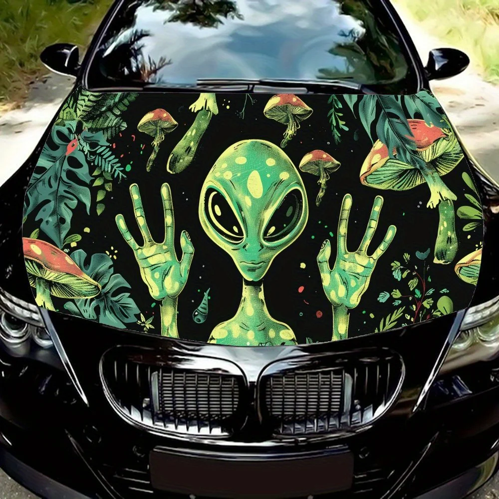 Groovy Cosmic Alien Adventure Car Hood Vinyl Wraps Sticker, Car Engine Decal, Waterproof Self-adhesive Car Packaging Cover, Univ
Groovy Cosmic Alien Adventure Car Hood Vinyl Wraps Sticker, Car Engine Decal, Waterproof Self-adhesive Car Packaging Cover, Univ