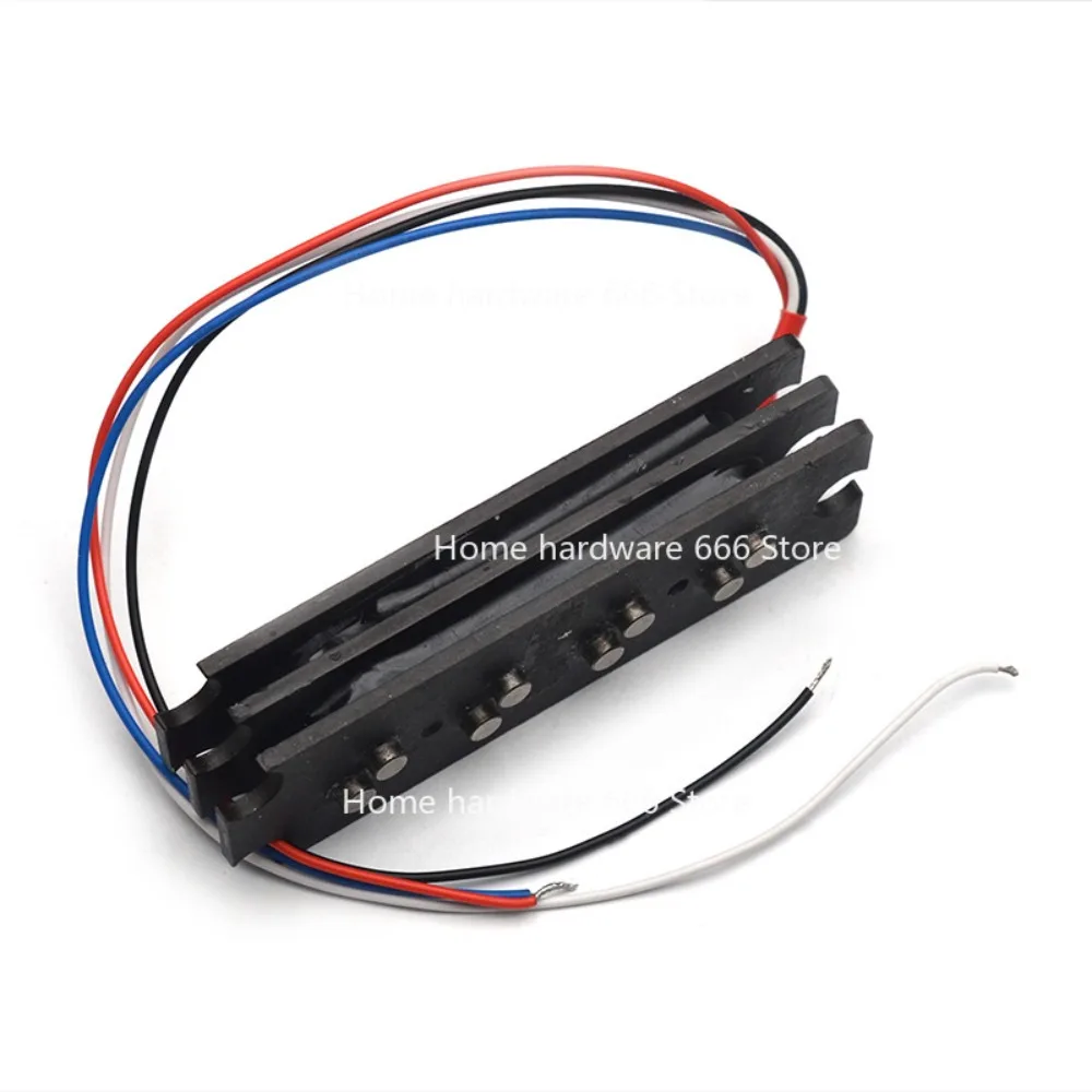 Magnet Magnet Stacked Three Hole Four String Bass Dual Coil Pickup with Stepped Pole Noise Reduction
Magnet Magnet Stacked Three Hole Four String Bass Dual Coil Pickup with Stepped Pole Noise Reduction