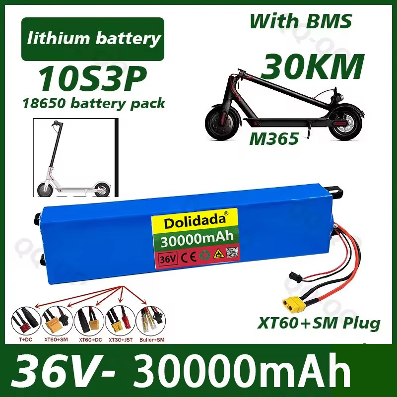 New 36V 30Ah Scooter Battery Pack For M365 36V Battery Pack For Electric Scooter BMS Board Customized plug+Free Shipping
New 36V 30Ah Scooter Battery Pack For M365 36V Battery Pack For Electric Scooter BMS Board Customized plug+Free Shipping
