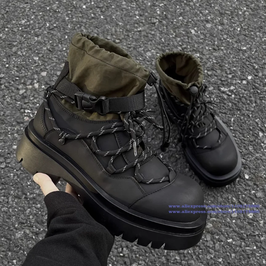 Vintage Height Increasing Motorcycle Boots Thick Soled Men's Boots Retro Luxury Designer Trendy Handmade Men Boots New In Botas
Vintage Height Increasing Motorcycle Boots Thick Soled Men's Boots Retro Luxury Designer Trendy Handmade Men Boots New In Botas